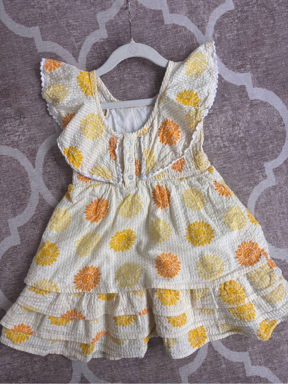 monica + andy: Yellow Floral Girls' Dress - 4T - Picture 7 of 7